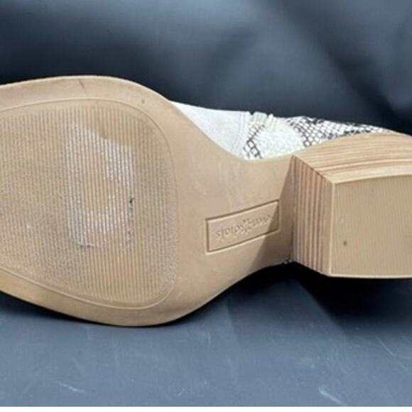 "SEVEN DIALS" Snakeskin Pattern Bootie, Pointed Toe, Buckle Strap,Sz 9.5,Cowgirl - Picture 13 of 14